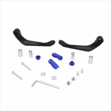 Cubre puño metálico azul para moto