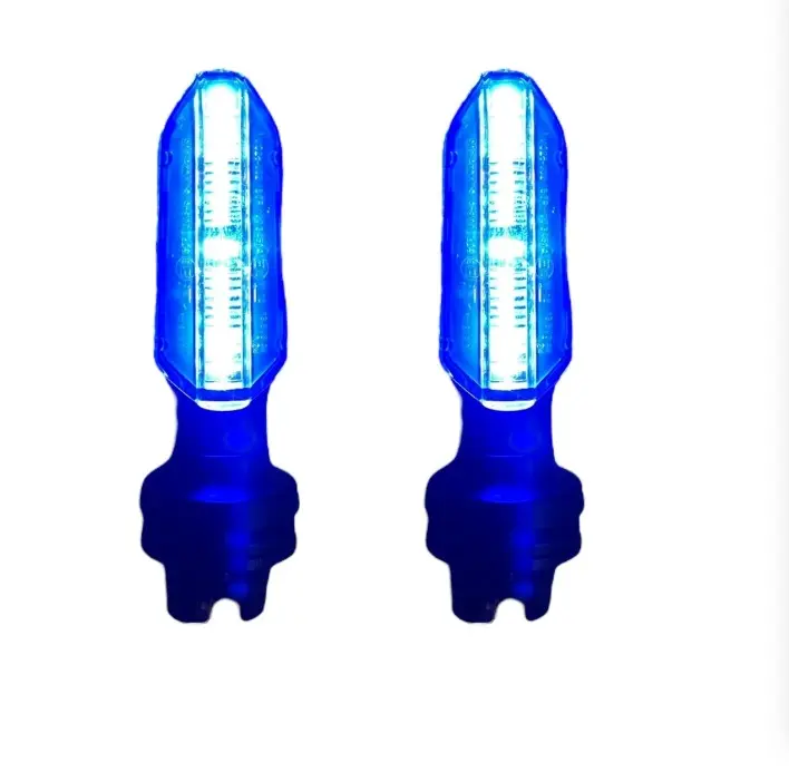 Direccional para moto universal  azul