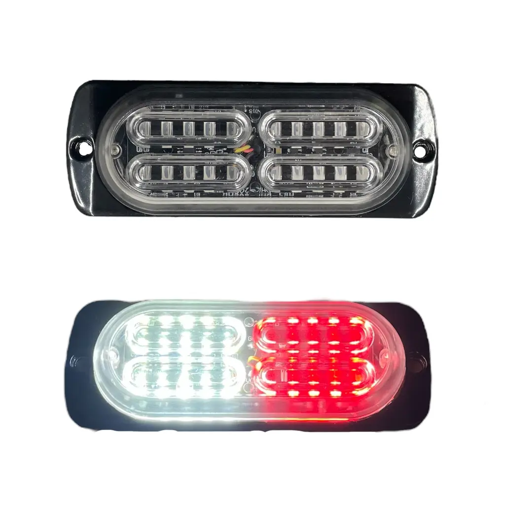 Estrobo blanco/ámbar con 20 LED y funciones