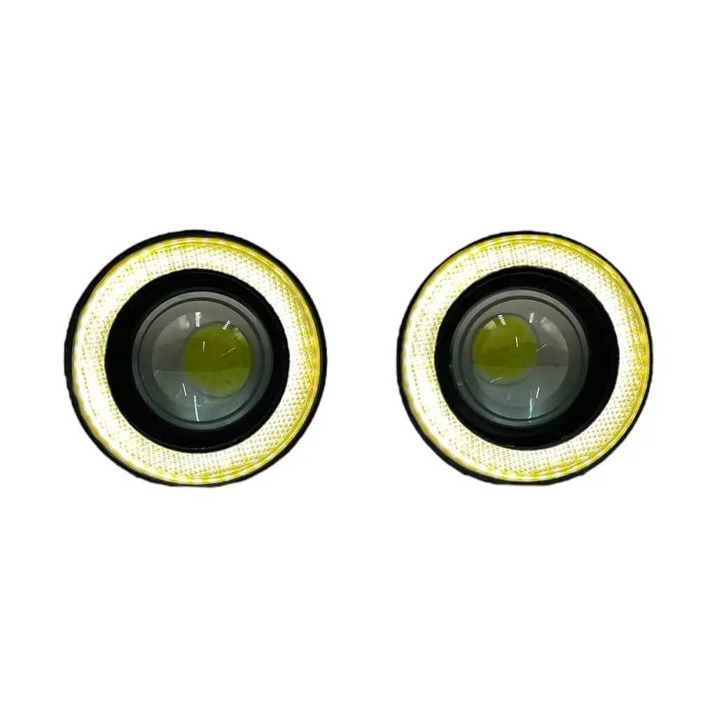 Faro LED ojo de ángel ámbar luz fija