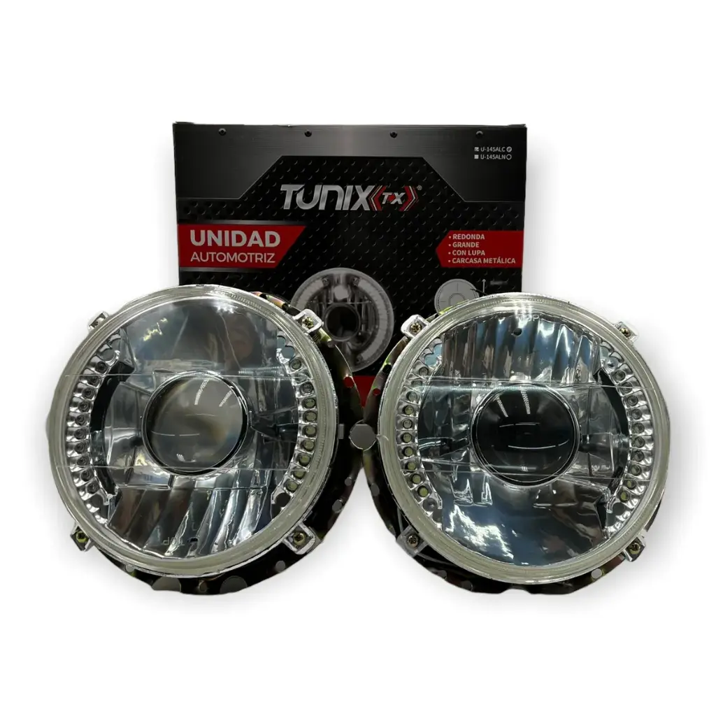 Unidad blanca de 7" con lupa y base metálica 