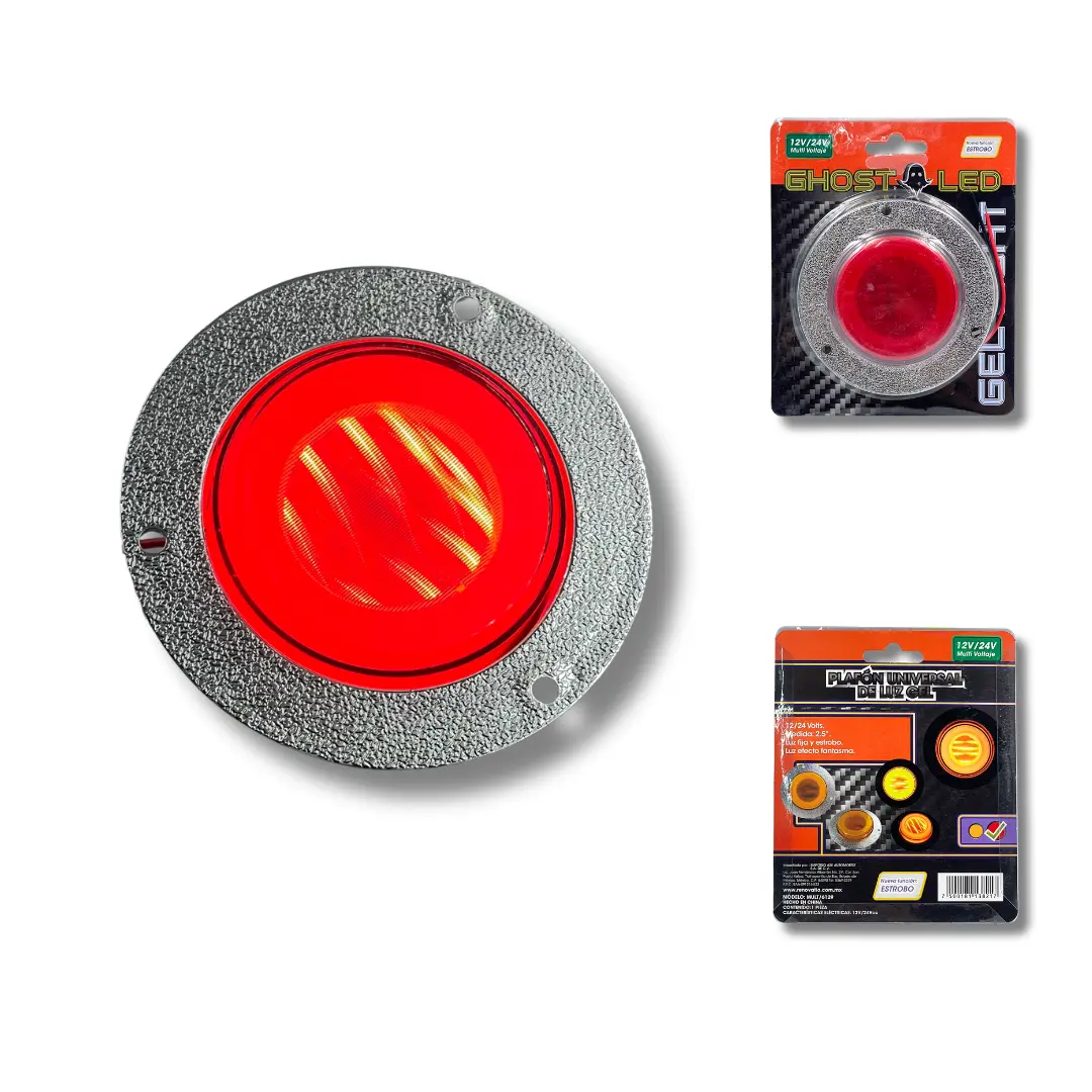 Plafón tipo glo efecto fantasma rojo