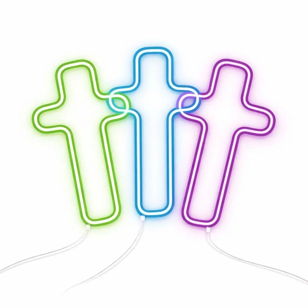 Cruces con luz 