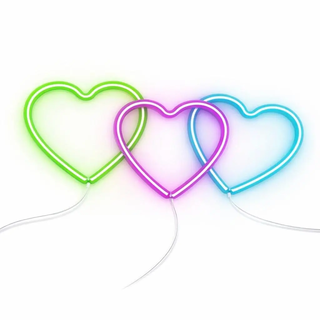 Corazones LED
