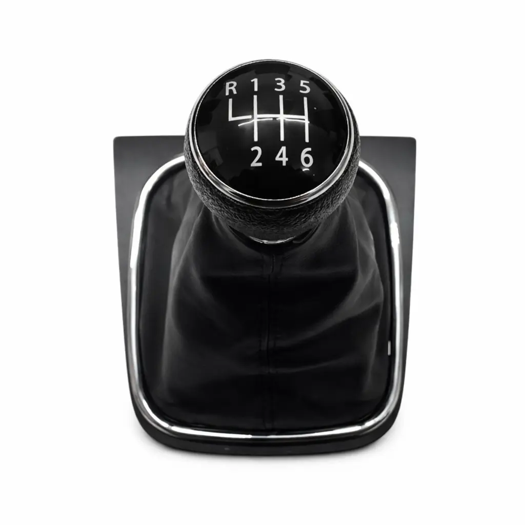 Perilla vw arillo cromo para Golf MK5/MK6