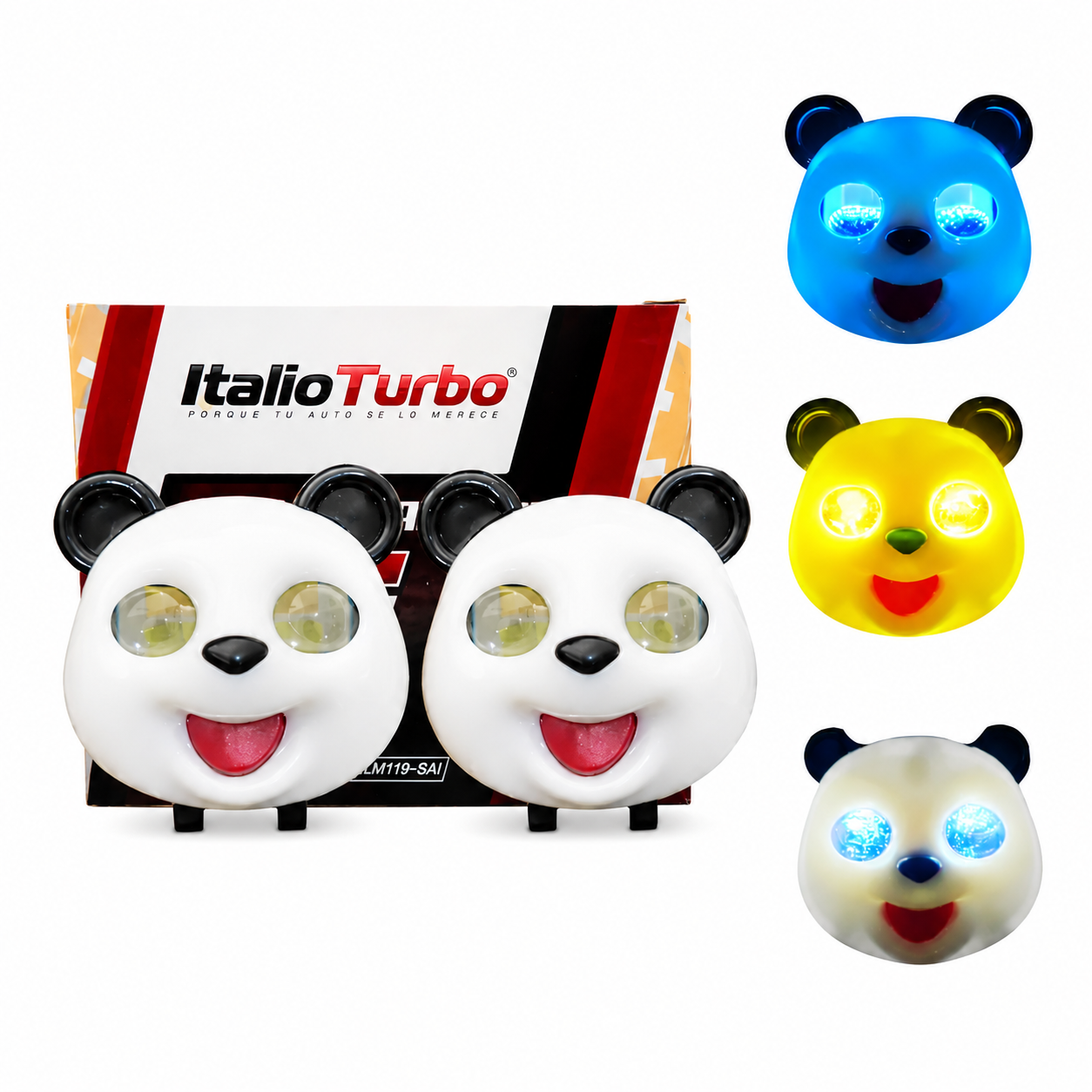 Faro LED tipo panda bicolor con drl