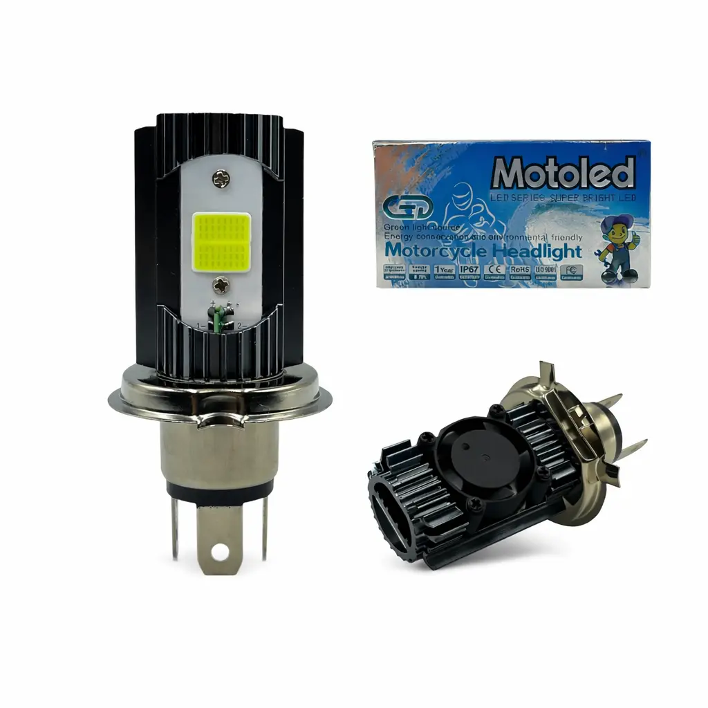 Foco LED con ventilador H4 blanco