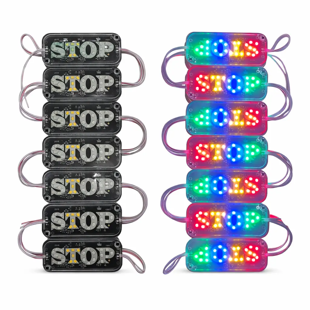 Modulo LED stop chico con funciones RGB (Tira de 20 piezas)