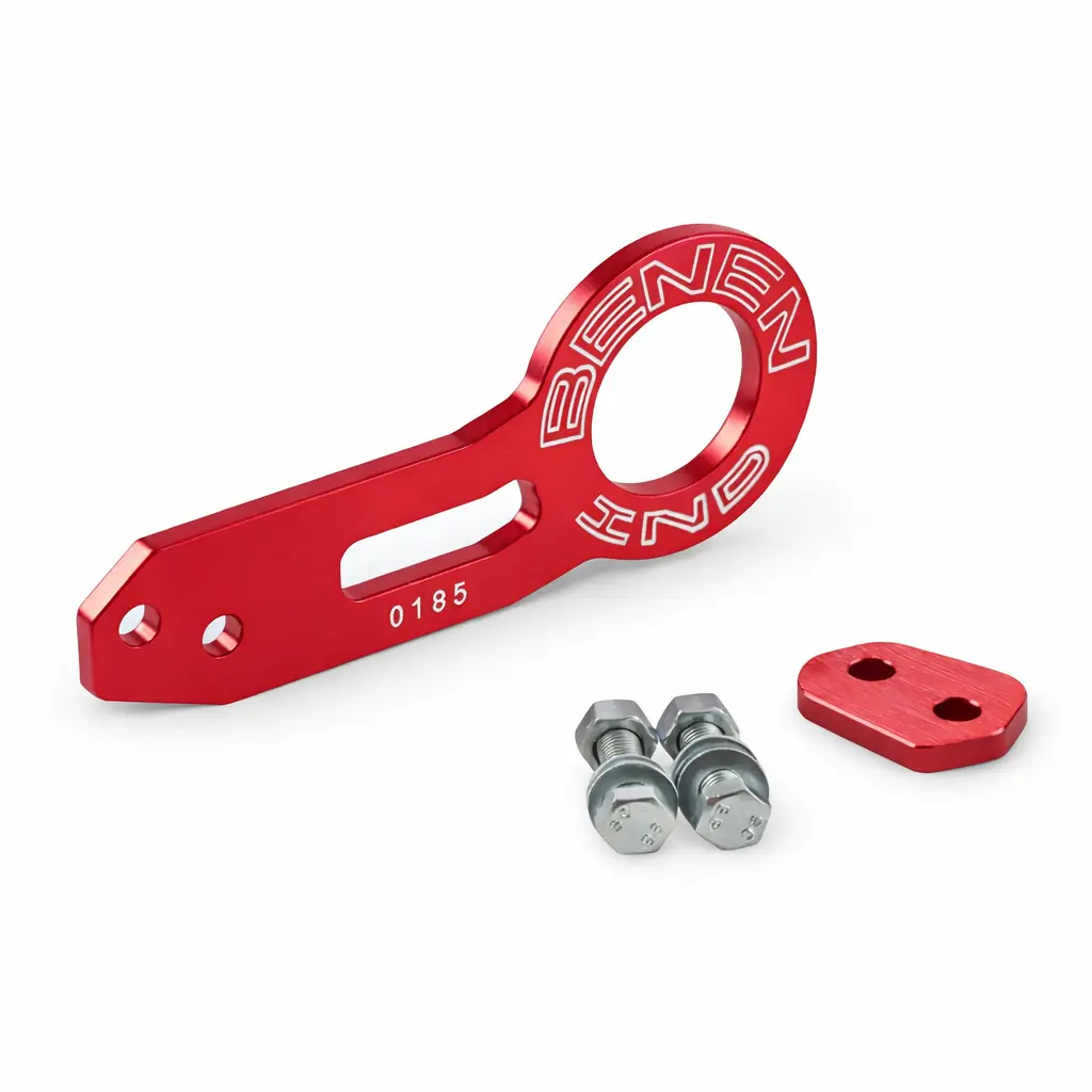 Gancho de remolque universal de aluminio rojo