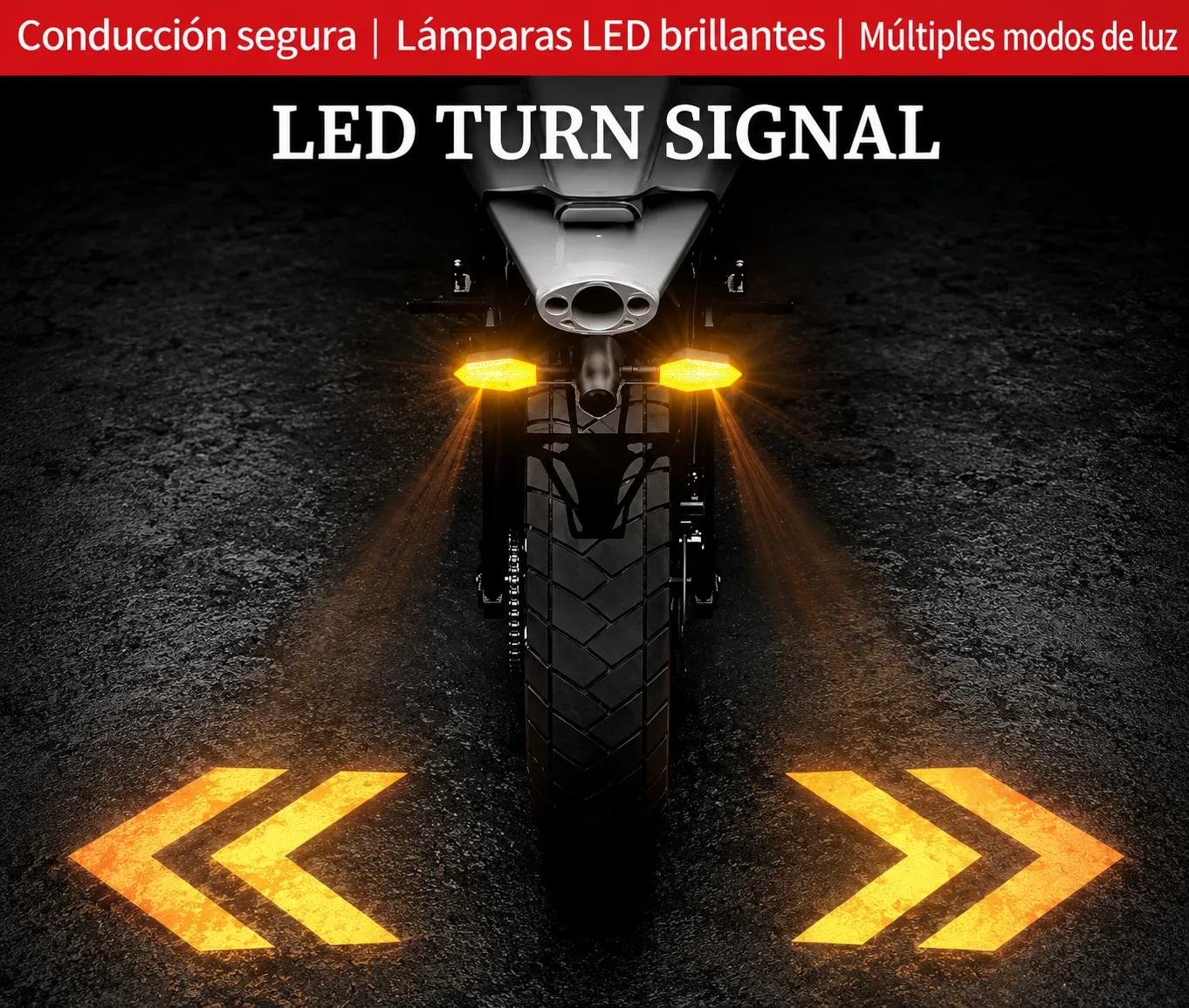 Direccional tipo flecha con gel multifunciones con proyector — foto 1 de 2