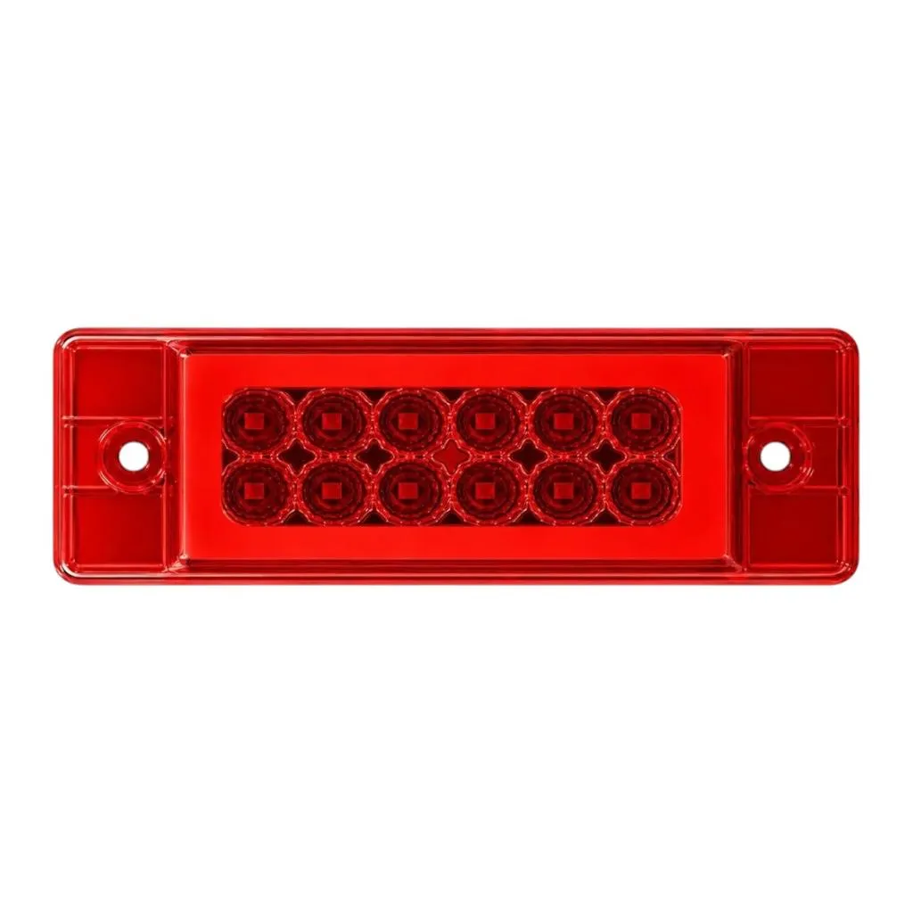 Plafón LED rectangular con arillo GLO rojo