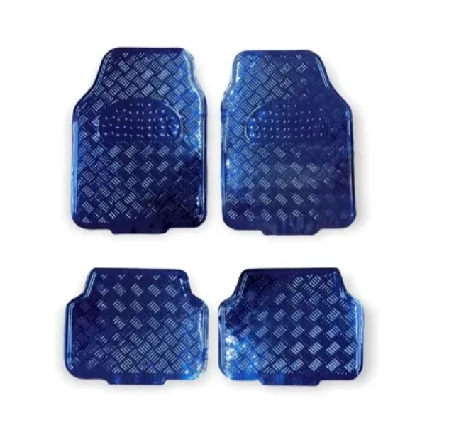 Tapete metálico azul/carbono