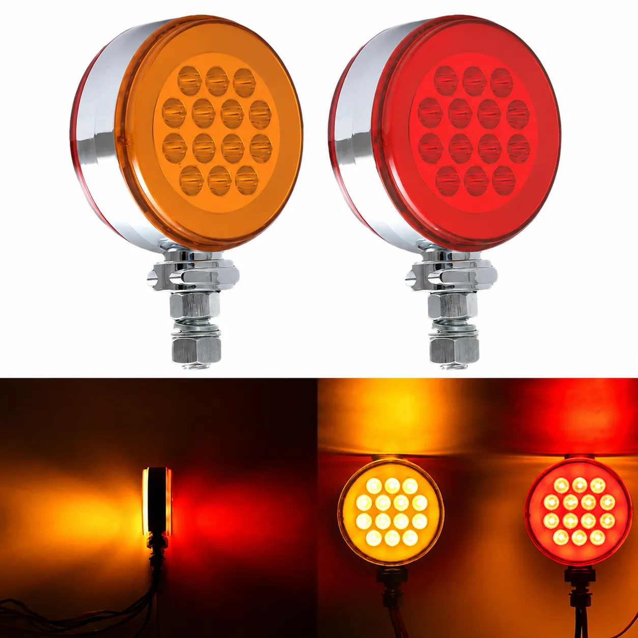 Plafón de doble vista con arillo GLO de 14 LED