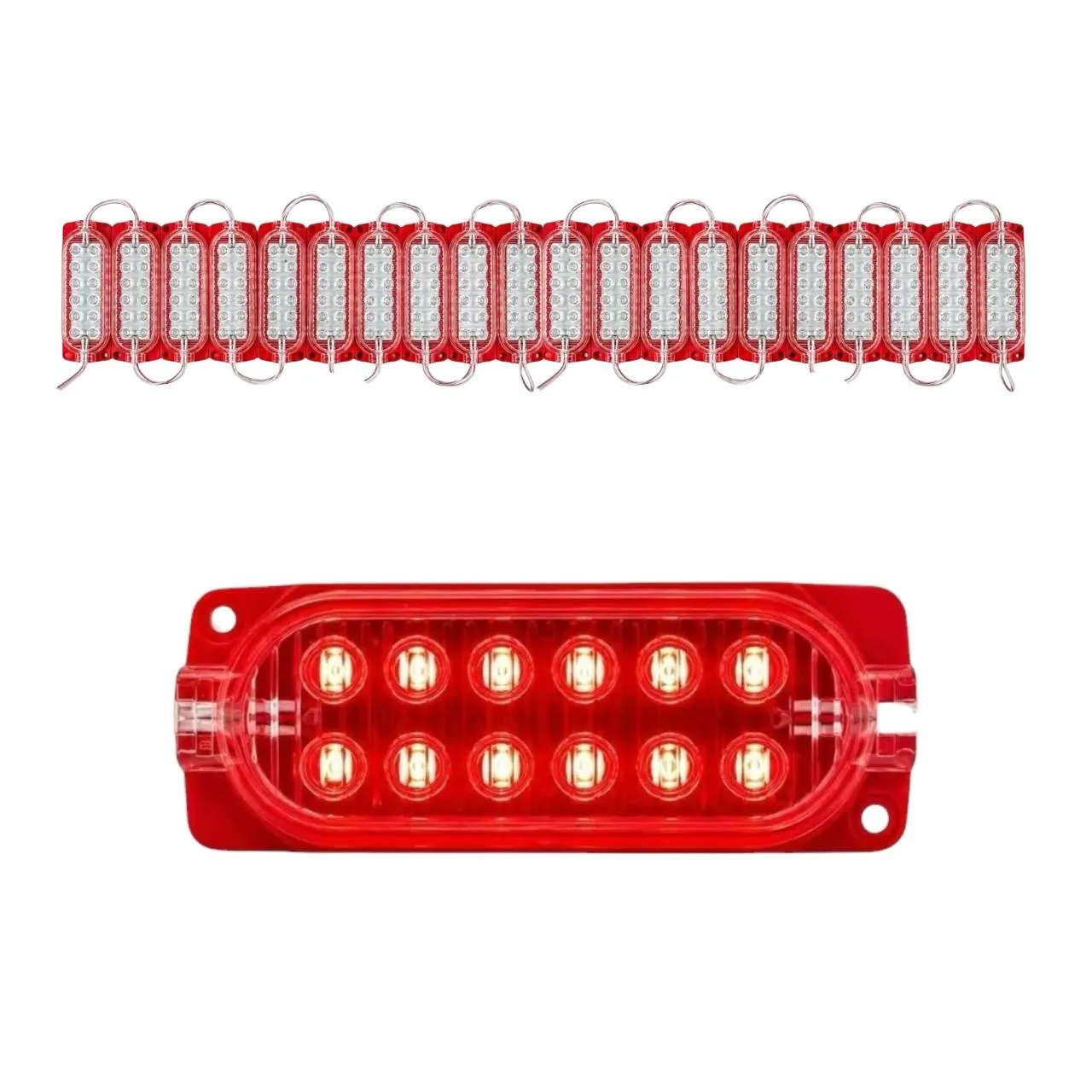 Módulo rojo de 12 LED nueva generación tira de 20 piezas