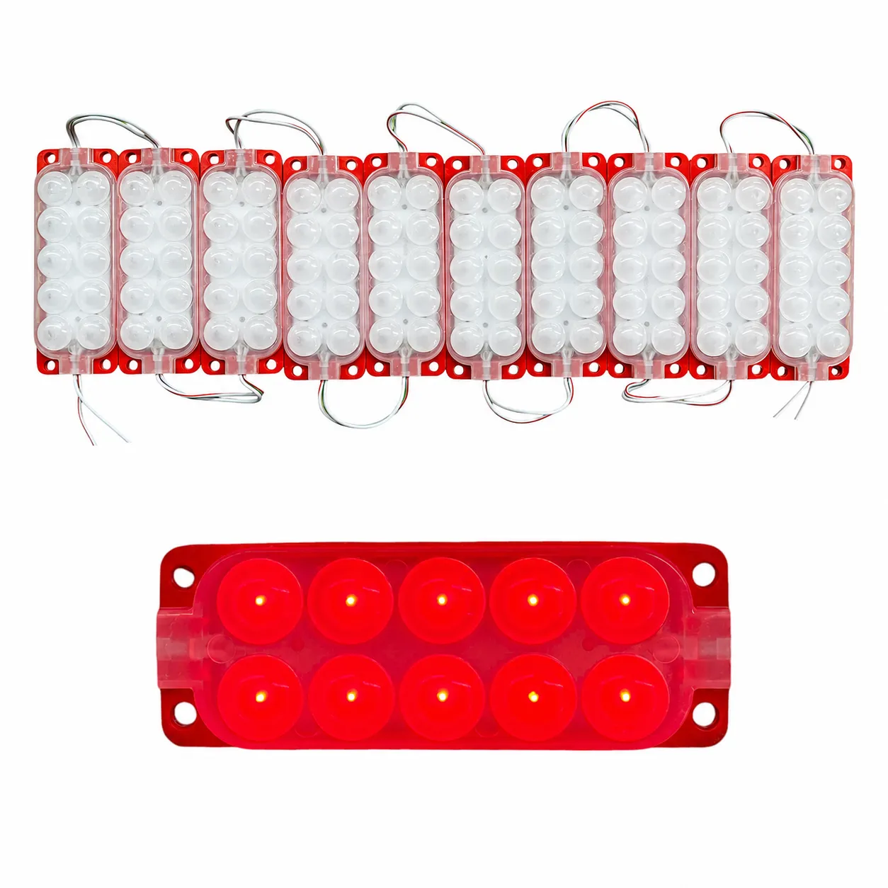 Módulo rojo de 10 LED tira de 10 piezas