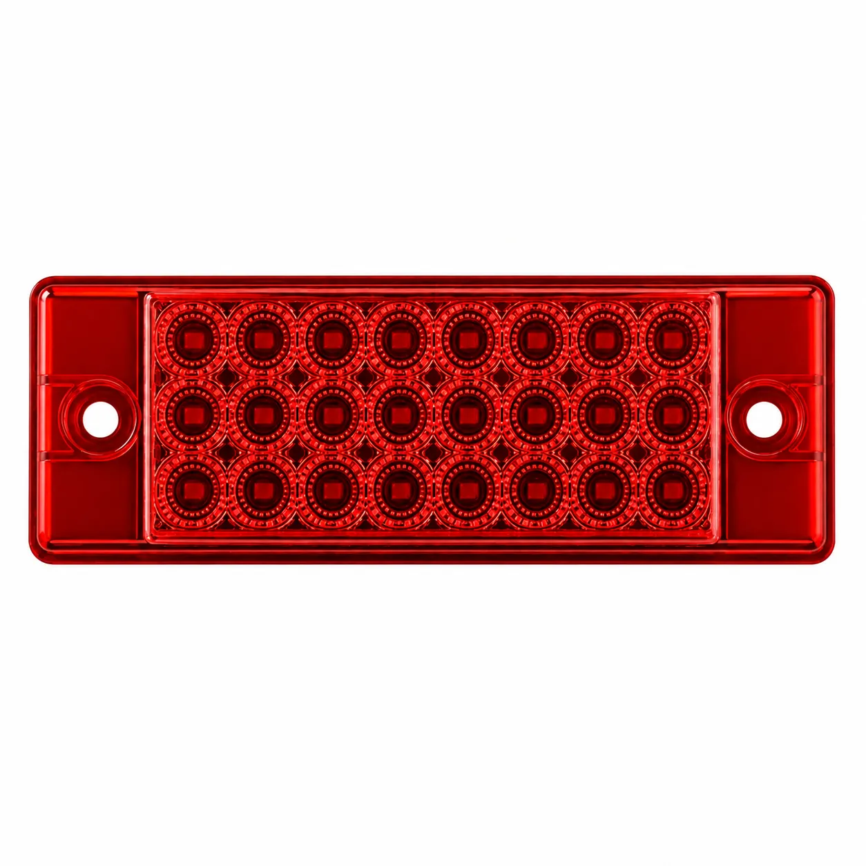 Plafón LED chrome matrix Evolum rojo
