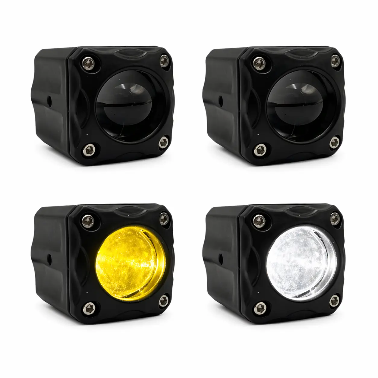 Faro LED tipo cubo proyector de alta potencia bicolor
