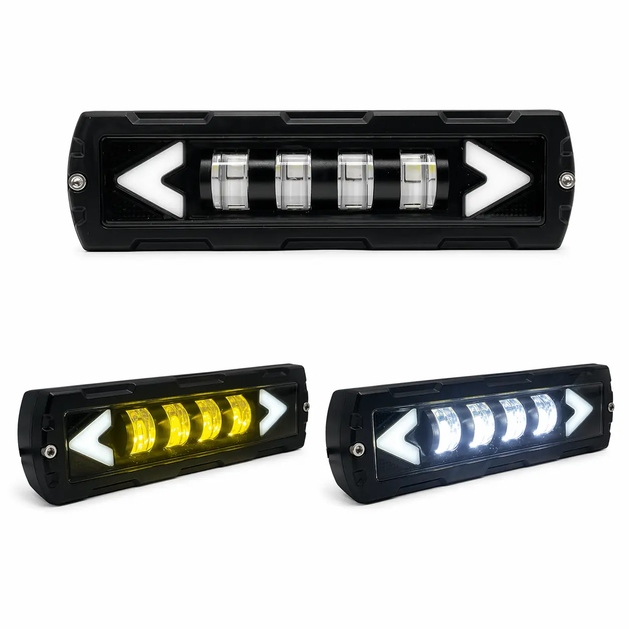 Barra LED diseño de flecha con lupas