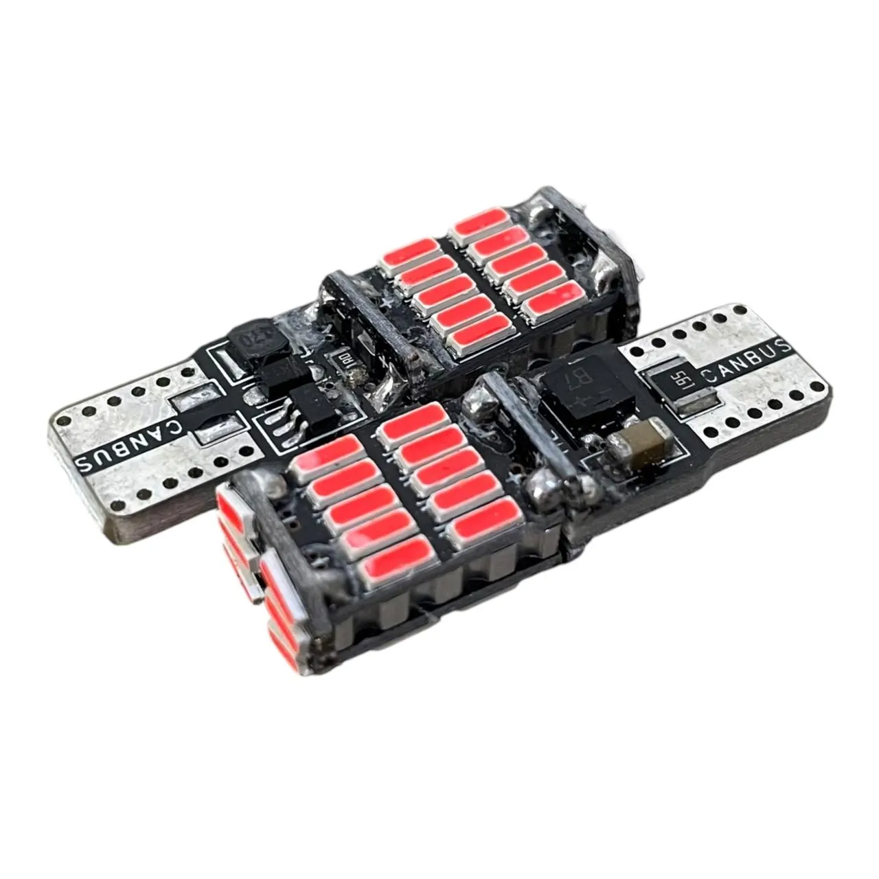 T10 canbus con 26 LED rojo