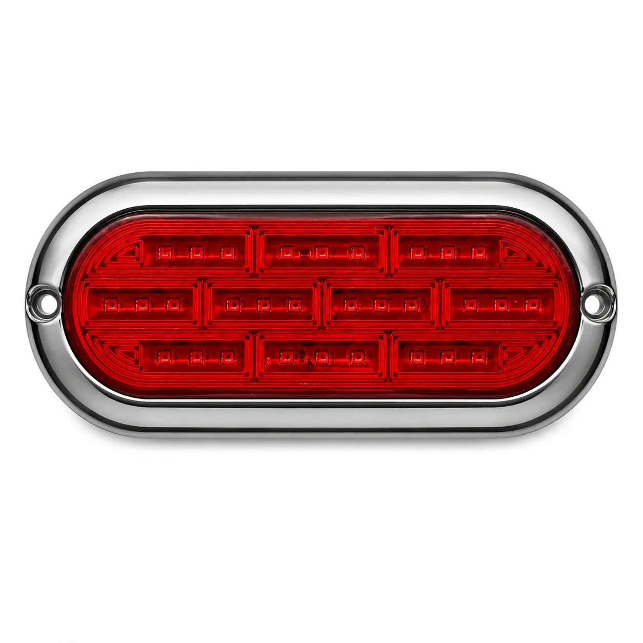 Plafón LED ovalado rojo 30 LED