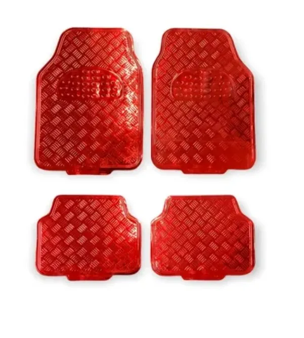 Tapete metálico rojo