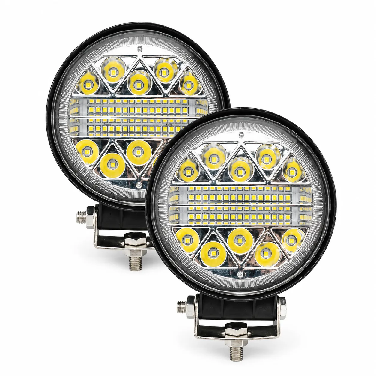 Faro LED redondo con 34 LED multivoltaje