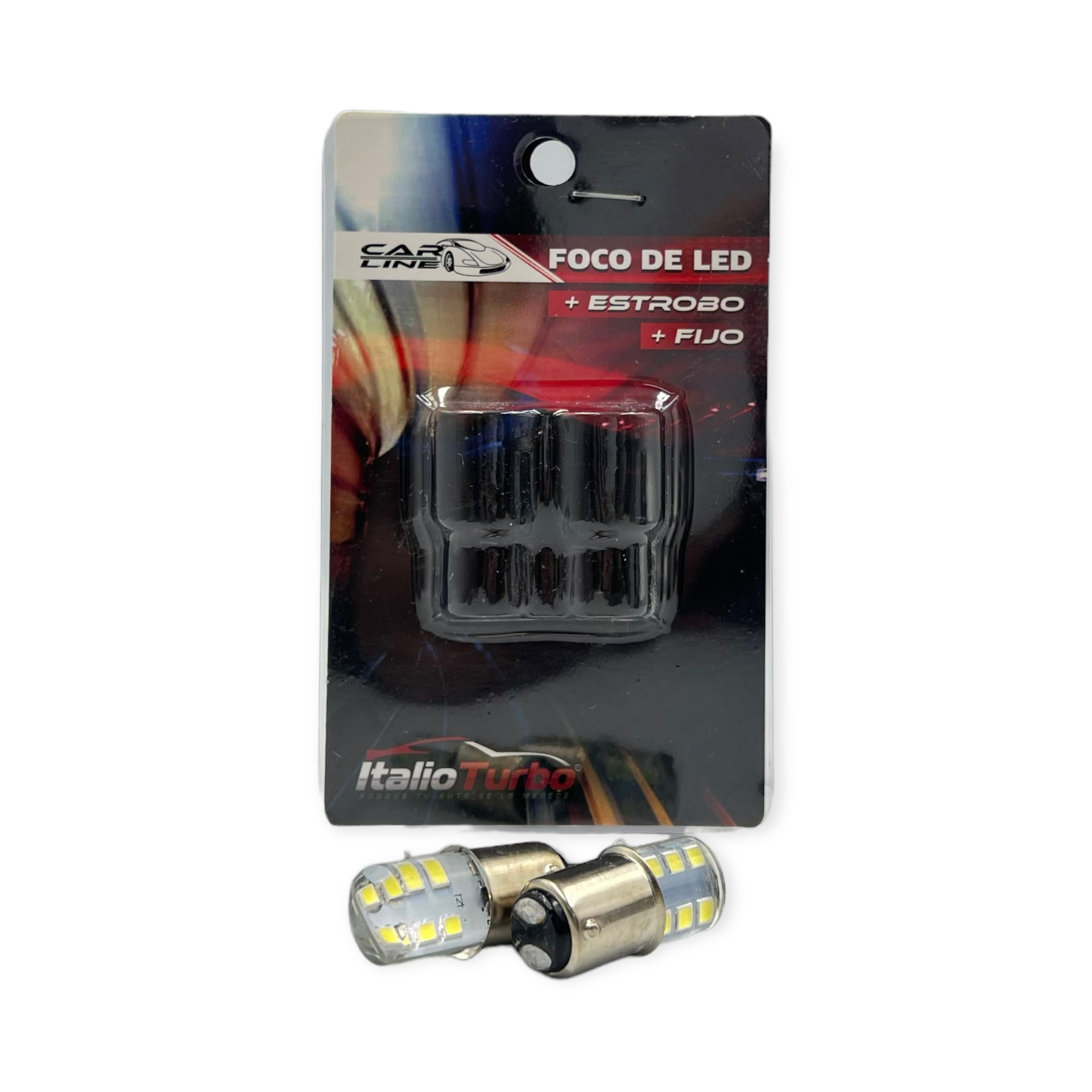 Foco de gel de 2 polos patas disparejas fijo y estrobo (1034)