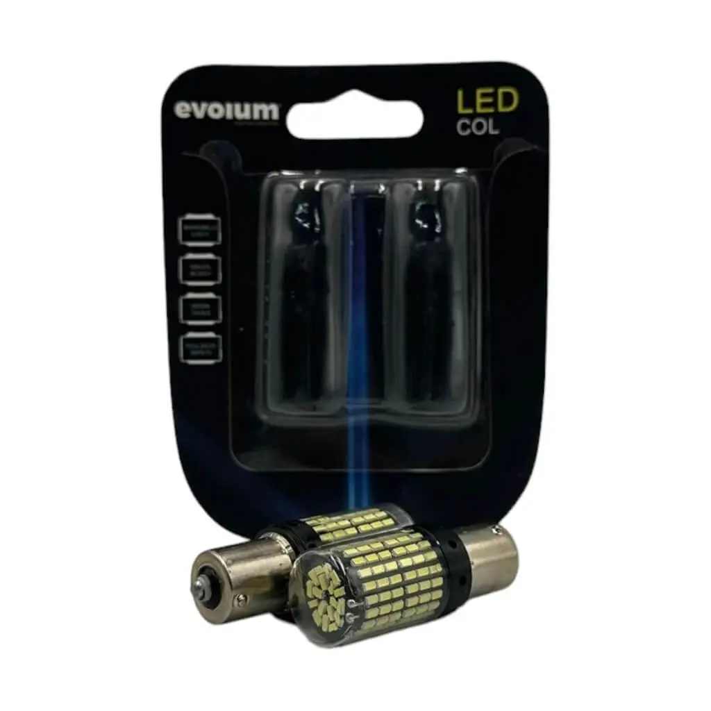 Foco de 1 polo con patas parejas de 144 LED (1156) · Estrobo