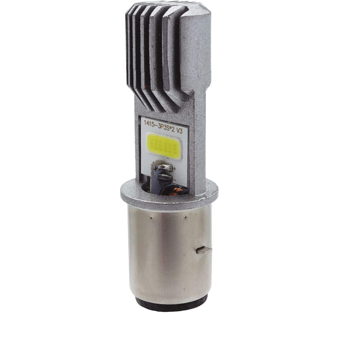 Foco de faro plata LED premium — Media vuelta (BA20)