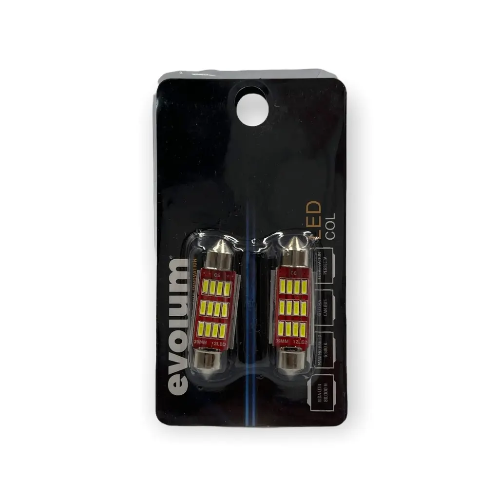 Foco interior tipo fusible con canbus · 36MM