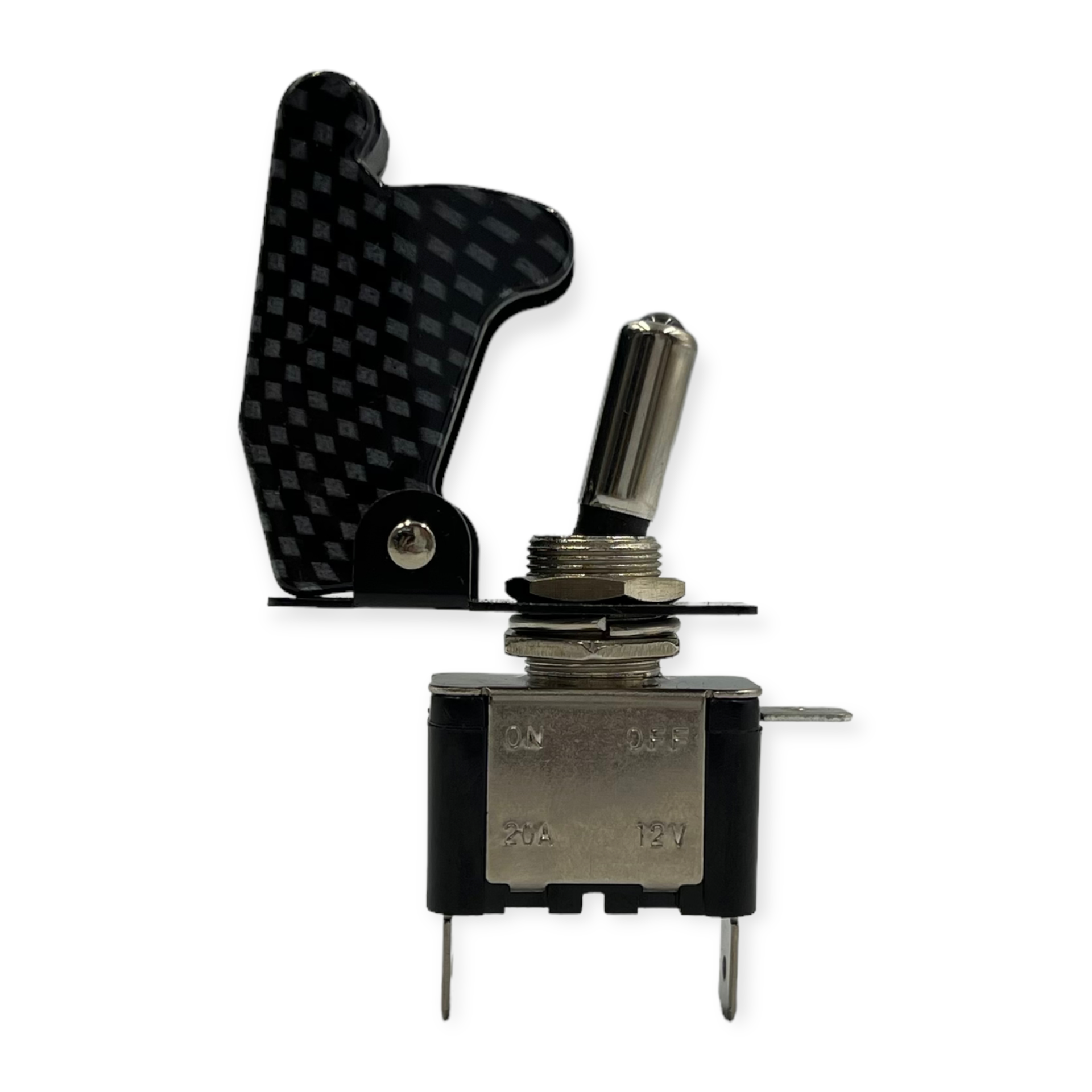 Interruptor con tapa · Carbono