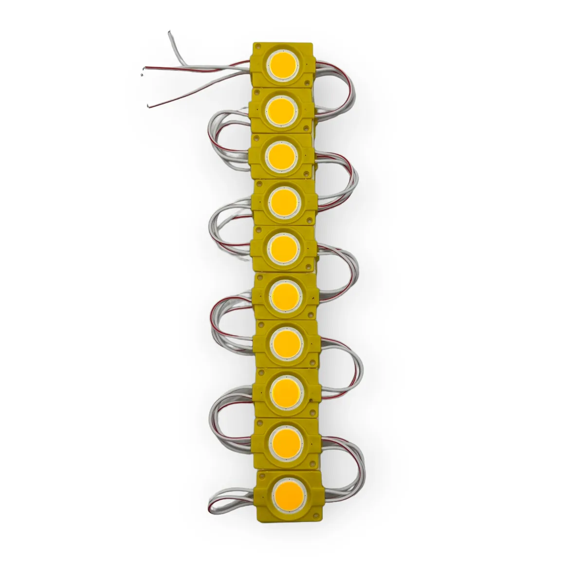 Modulo de 9 LED COB en varios colores tira de 20 piezas · Ámbar