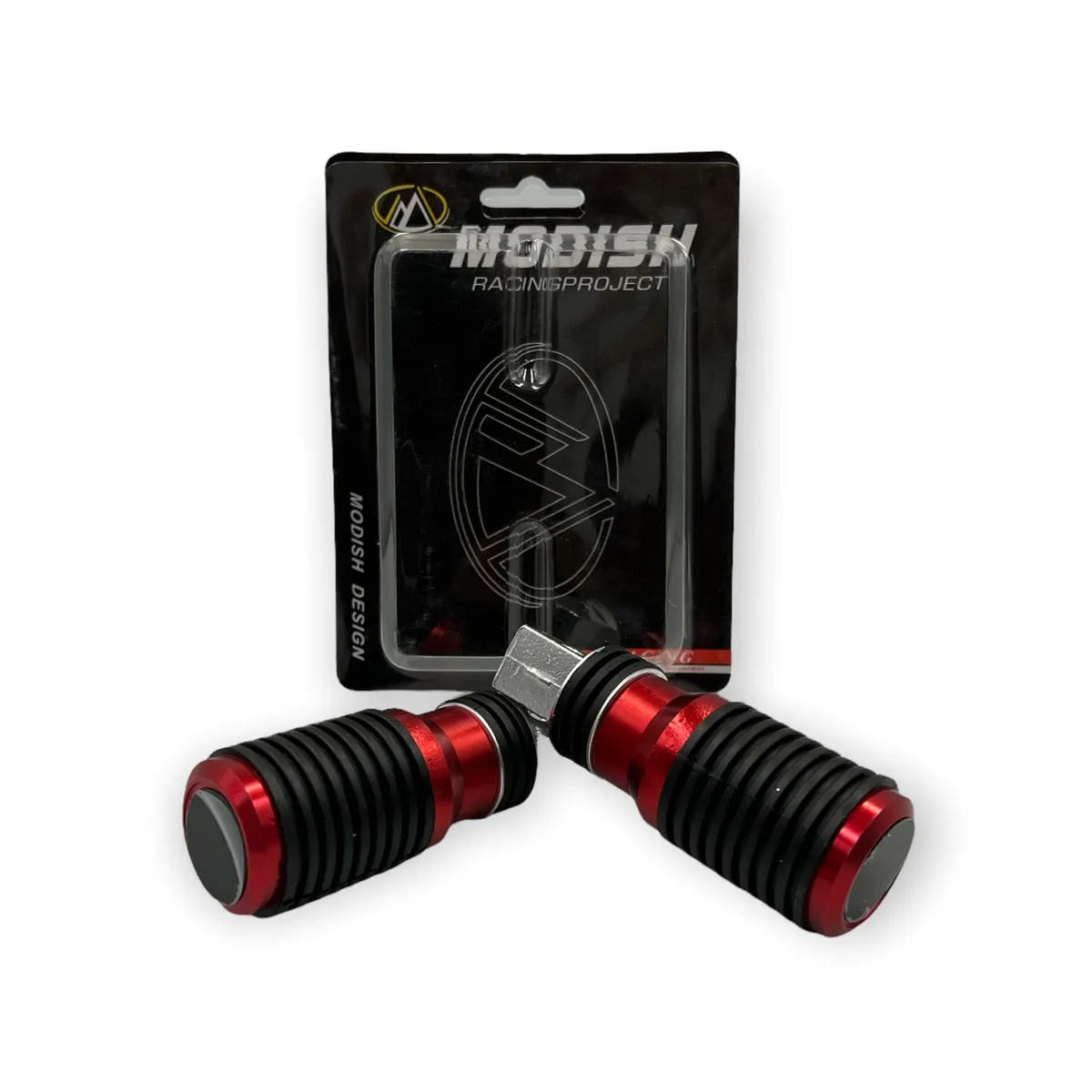 Pedal para moto en varios colores (azul, negro y rojo) — Rojo