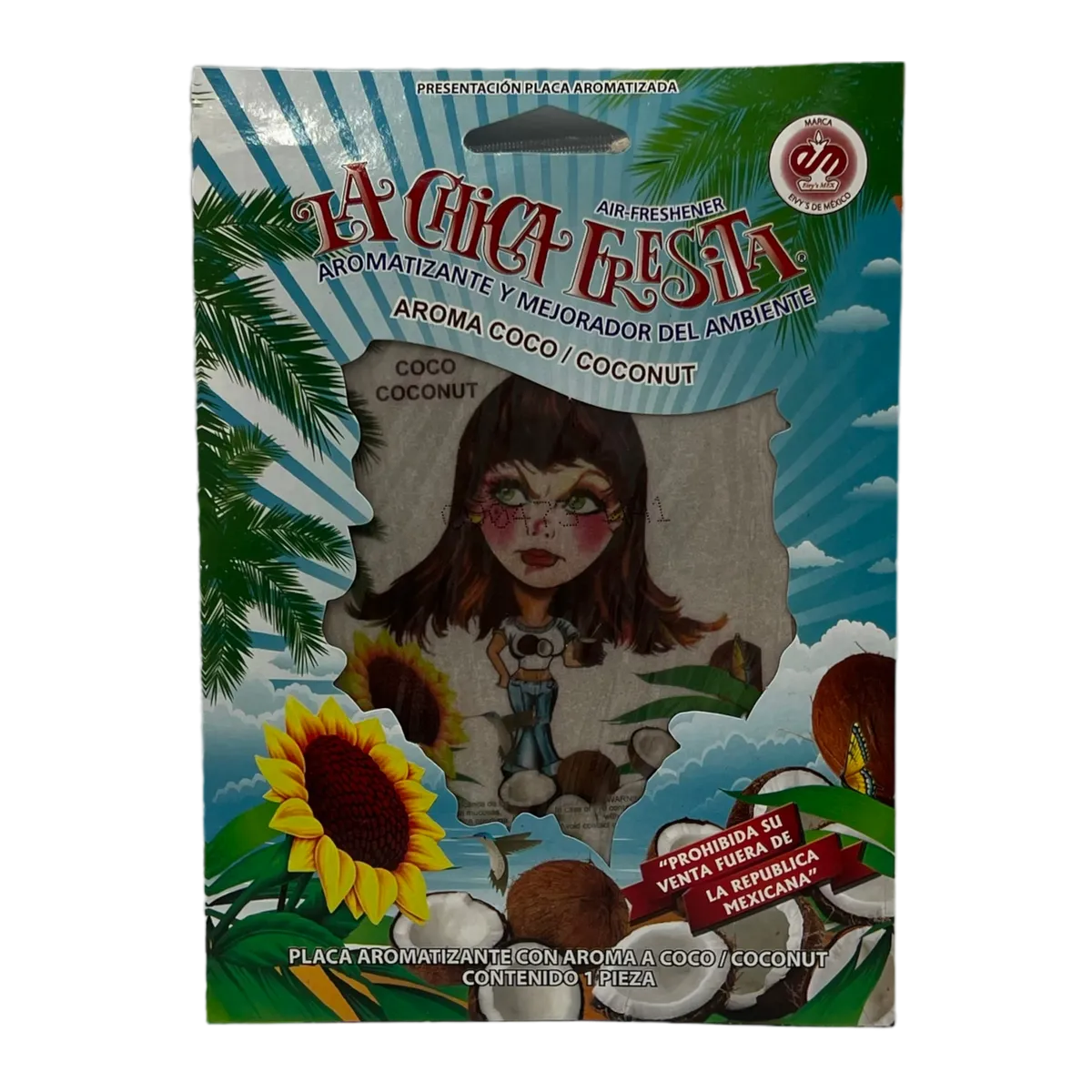 Placa aromatizante Chica fresa — Coco
