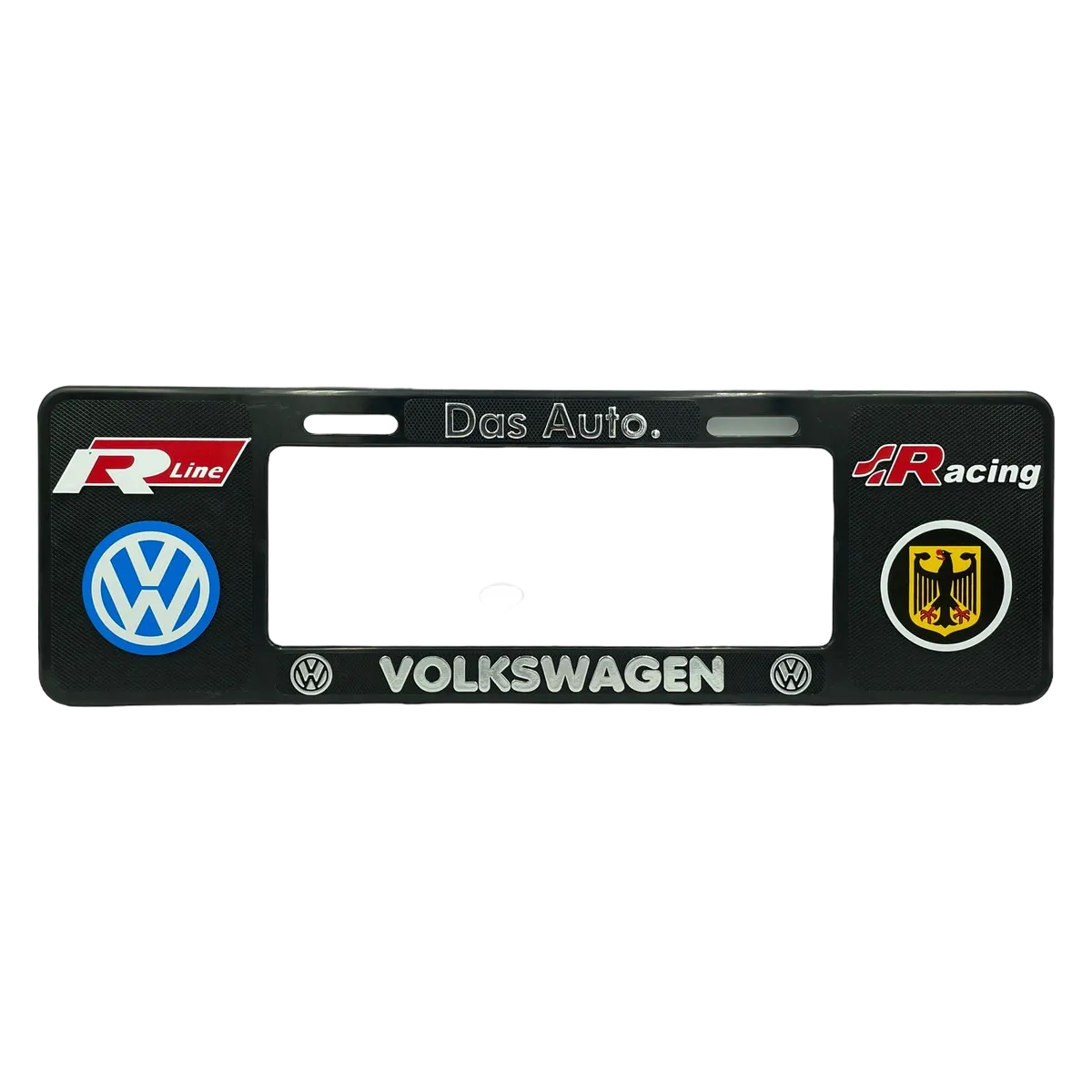 Portaplaca premium tipo europeo  — VW R LINE