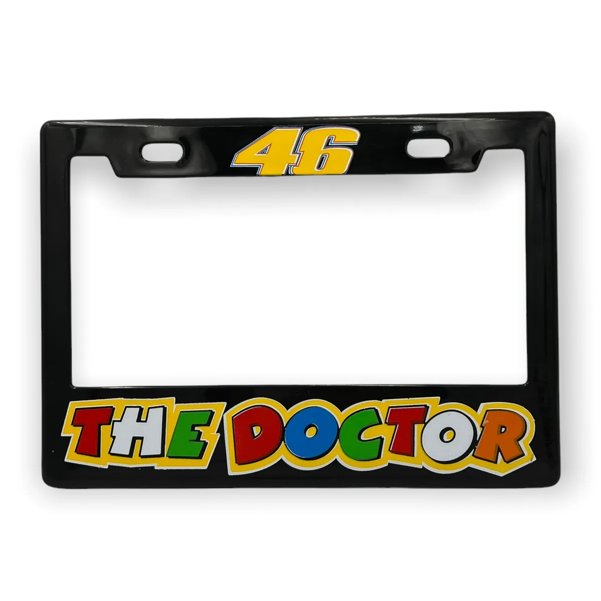 Portaplaca para motocicleta marca The Doctor  · Rosa
