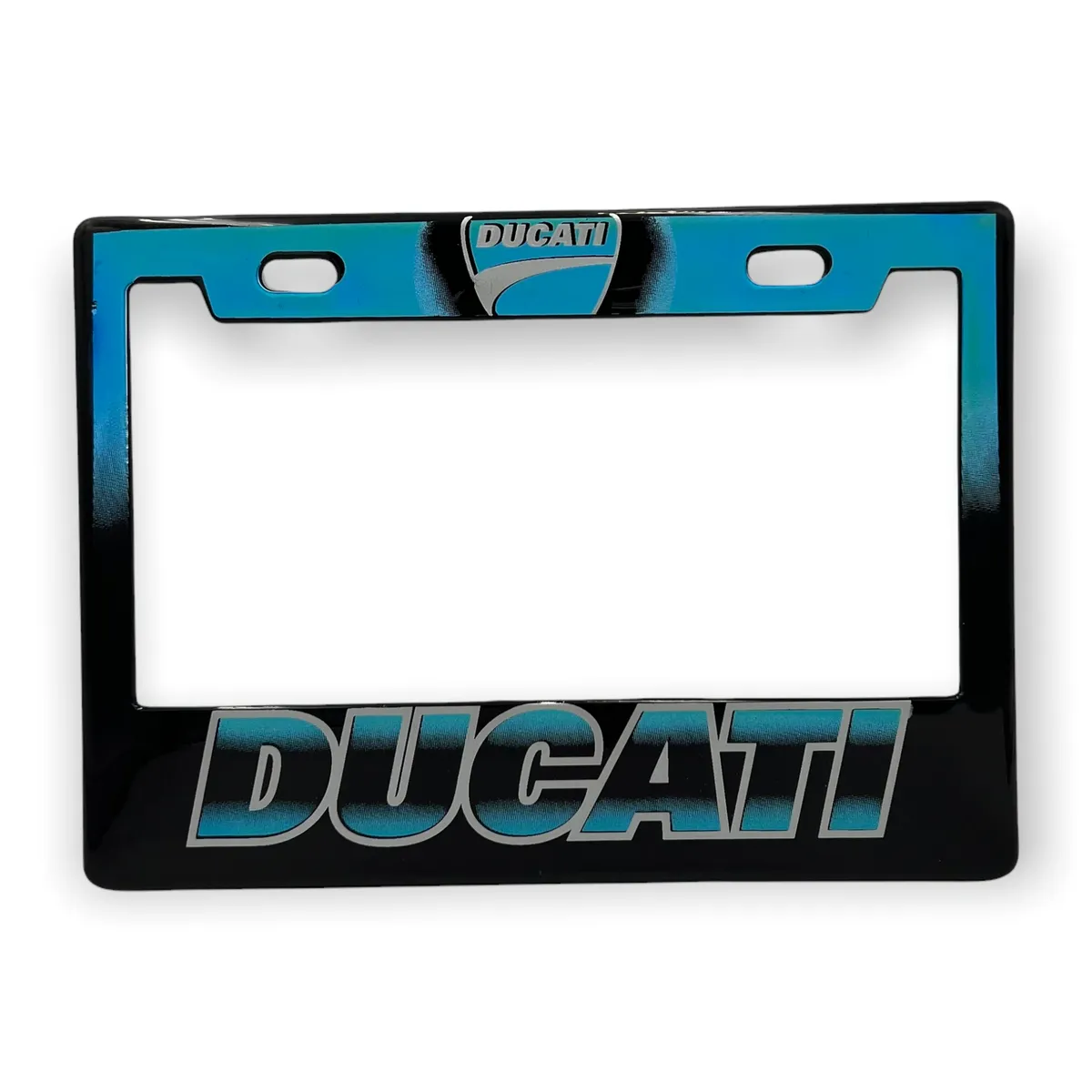 Portaplaca para motocicleta Ducati · Azul