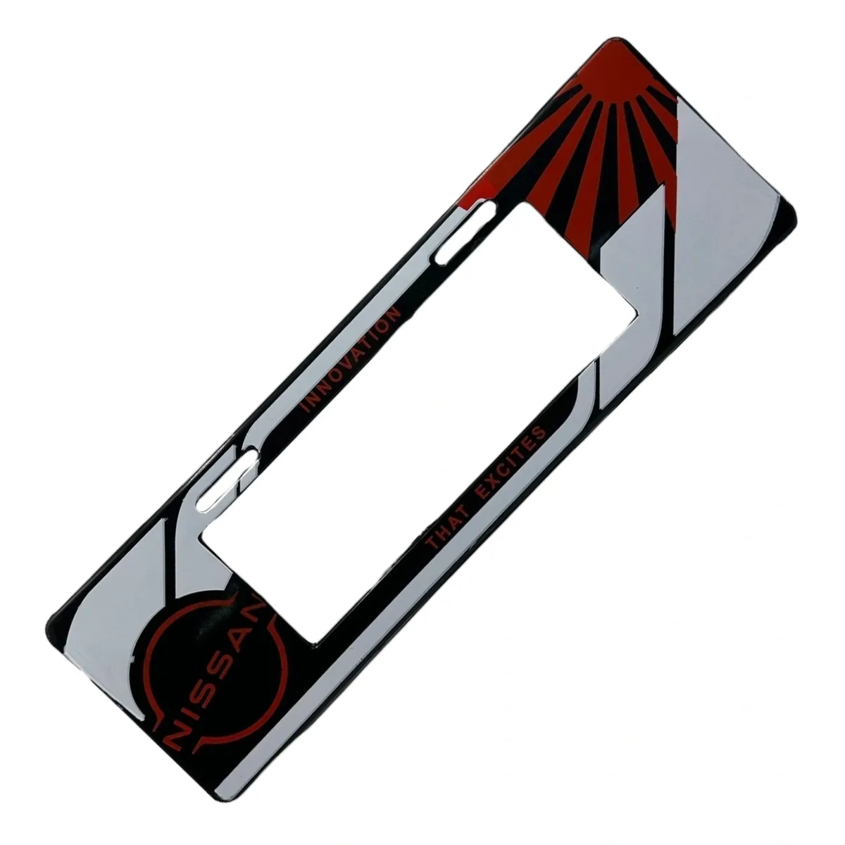 Portaplaca flexible tipo europeo — Nissan
