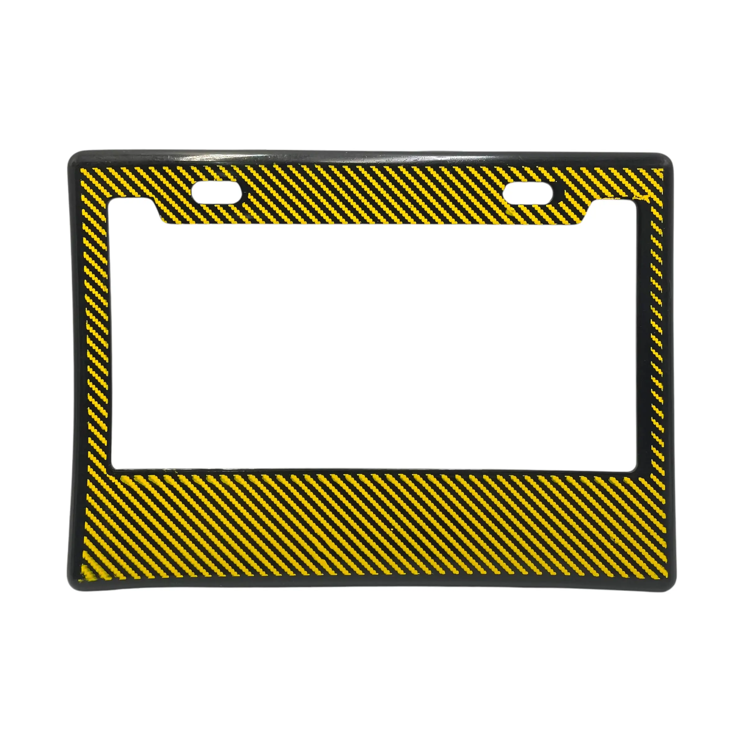 Portaplaca flexible para moto tipo fibra · Amarillo
