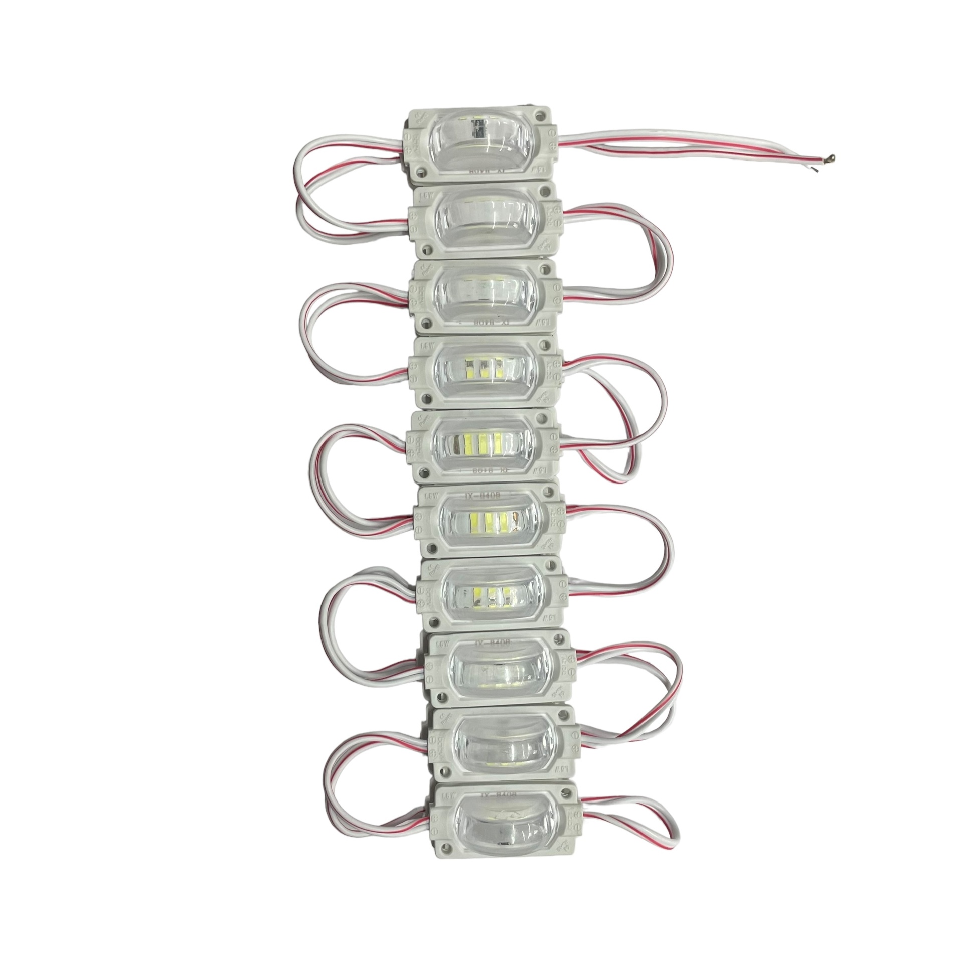 Modulo de 3 LED con lupa (tira de 20piezas)  · Blanco