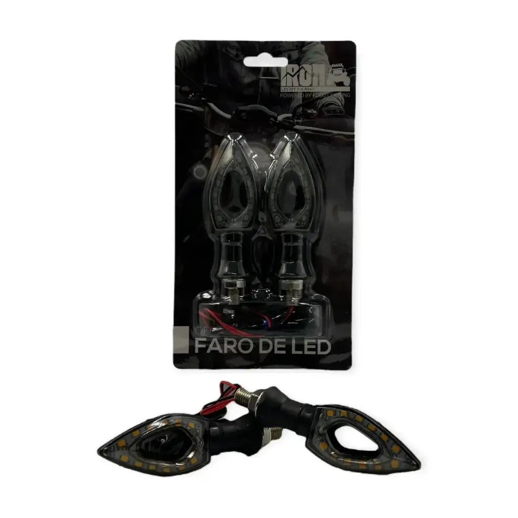Direccional slim para moto · Azul