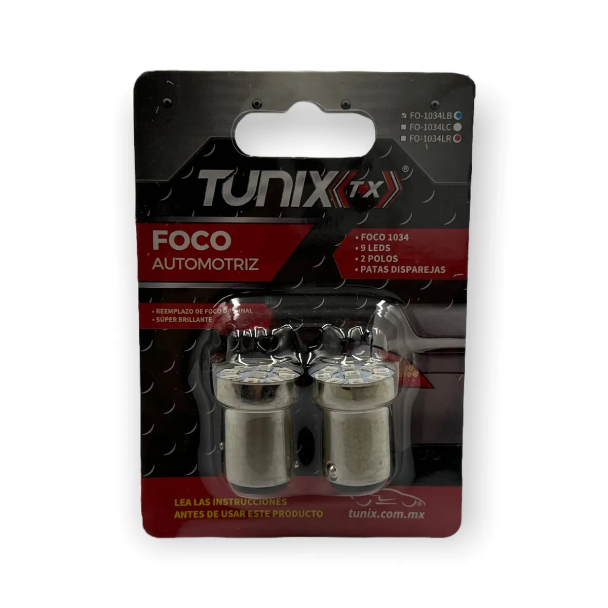 Foco de 9 LED función fijo (1034) · Rojo