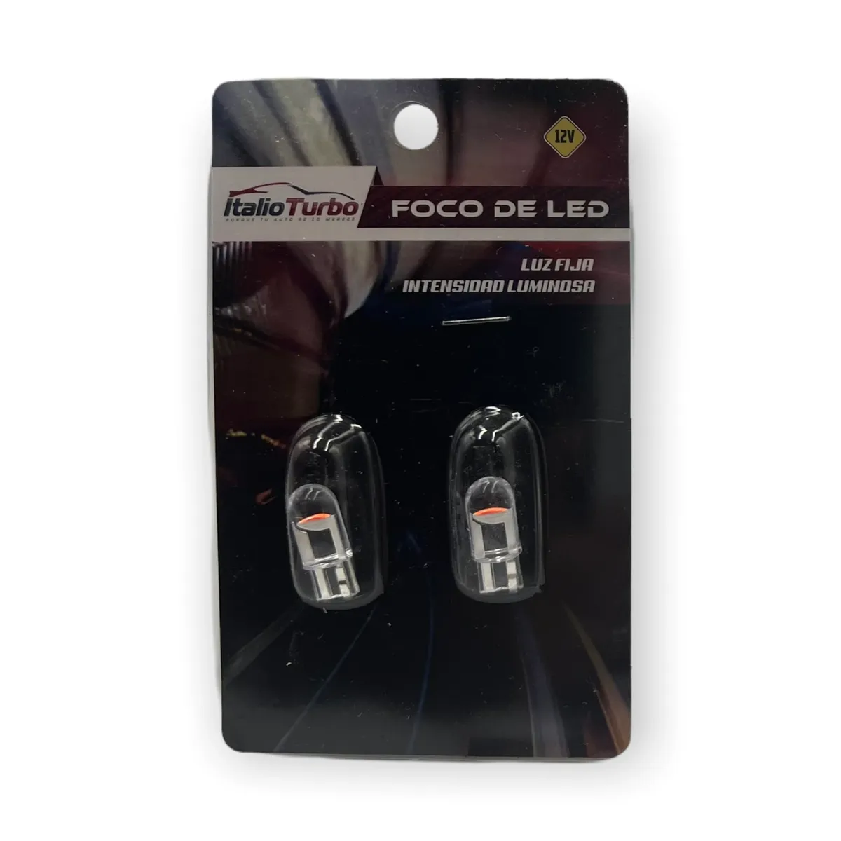 Foco LED T10 de acrílico  · Rojo