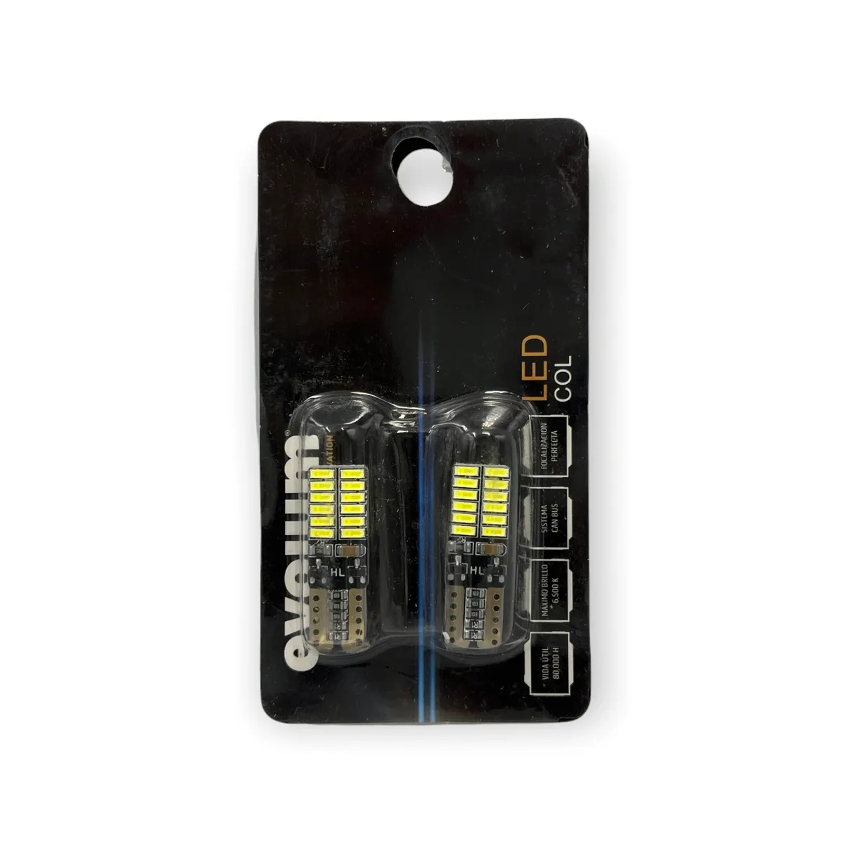 Foco LED de pellizco Evolum T10 4014 canbus  — Blanco