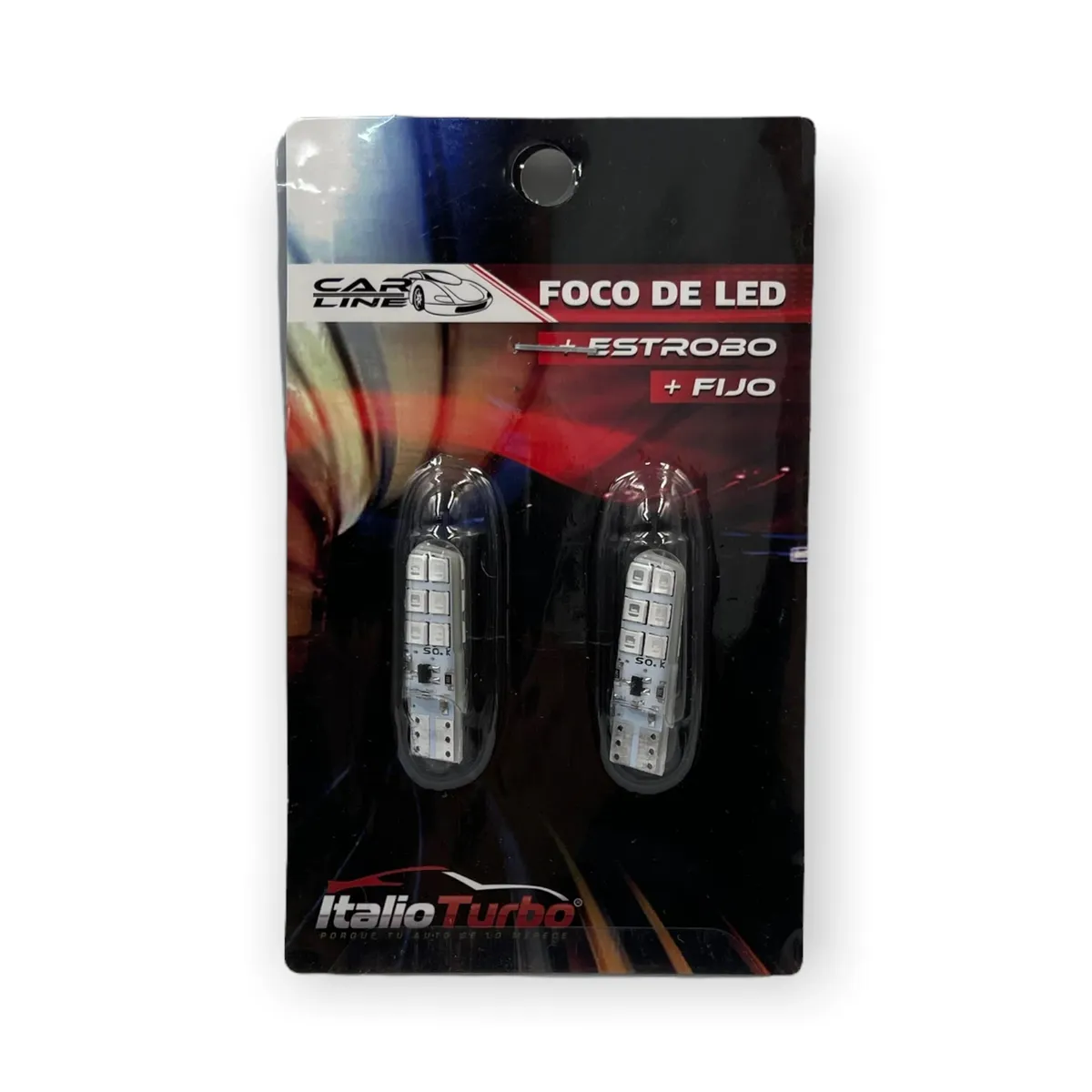 Foco LED azul de pellizco T10 · Azul