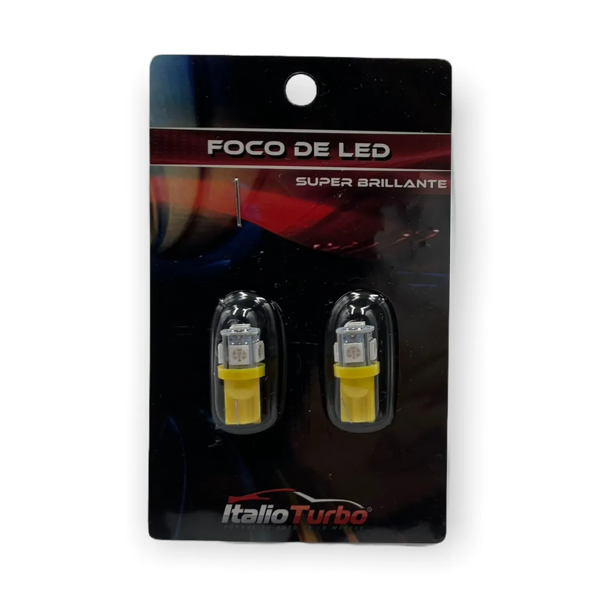 Foco T10 tipo mazorca con 5 hyperled · Amarillo