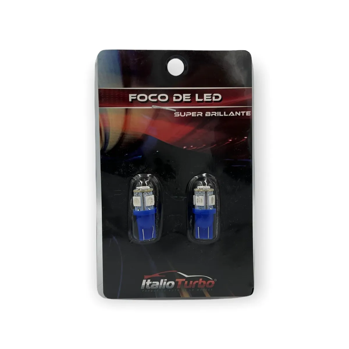 Foco T10 tipo mazorca con 5 hyperled · Azul
