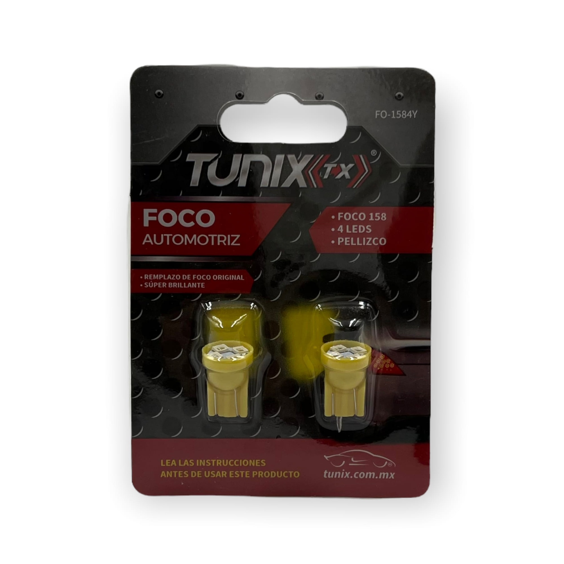 Foco T10 de 4 LED · Ámbar