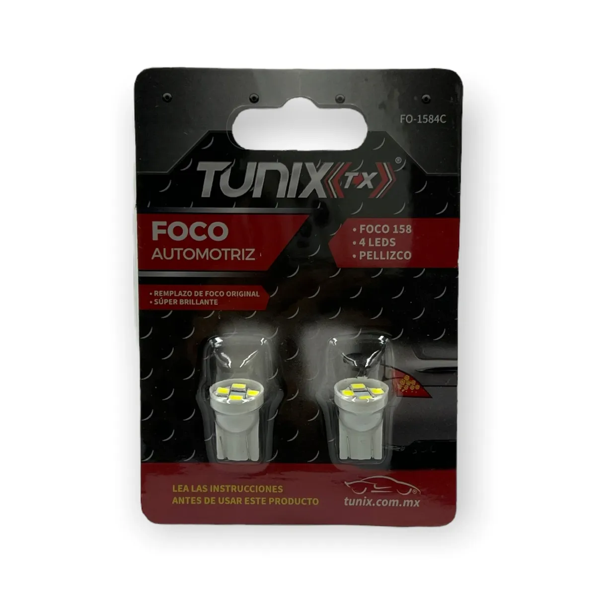Foco T10 de 4 LED · Blanco
