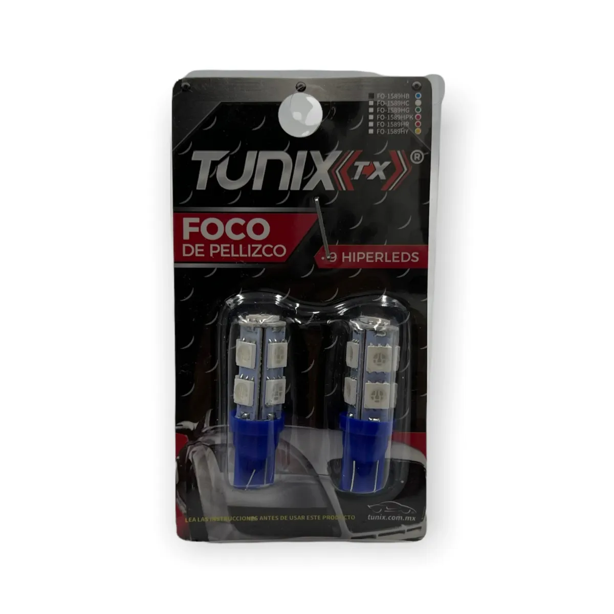 Foco T10 con 9 hyperled · Azul